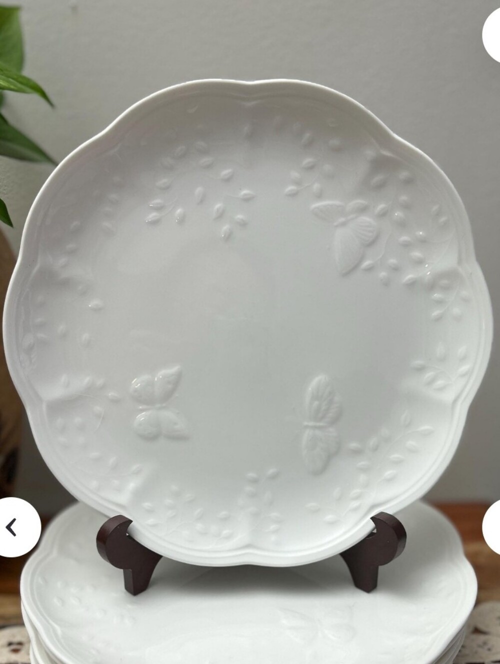 3 Lenox Butterfly Meadow Cloud Plates